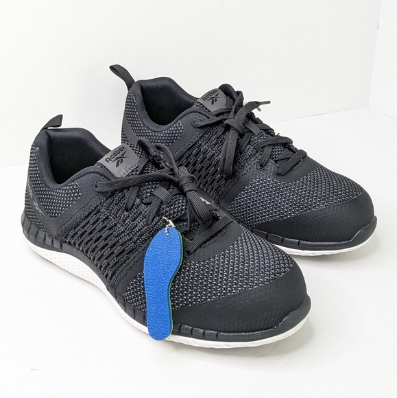 Reebok Print Work ULTK Composite Toe Work Shoes, Black, Men's 9 - Picture 1 of 6